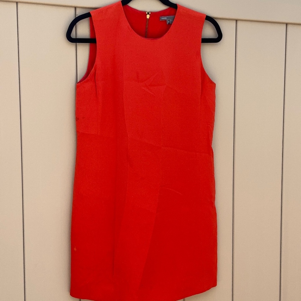Orange silk dress from Vince